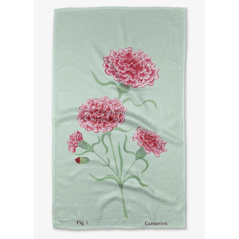 Geometry January Carnation Towel