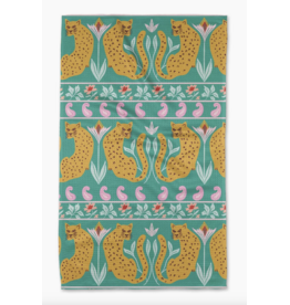 Geometry Jungle Blooms Tea Towel