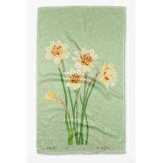 Geometry March Daffodils  Towel