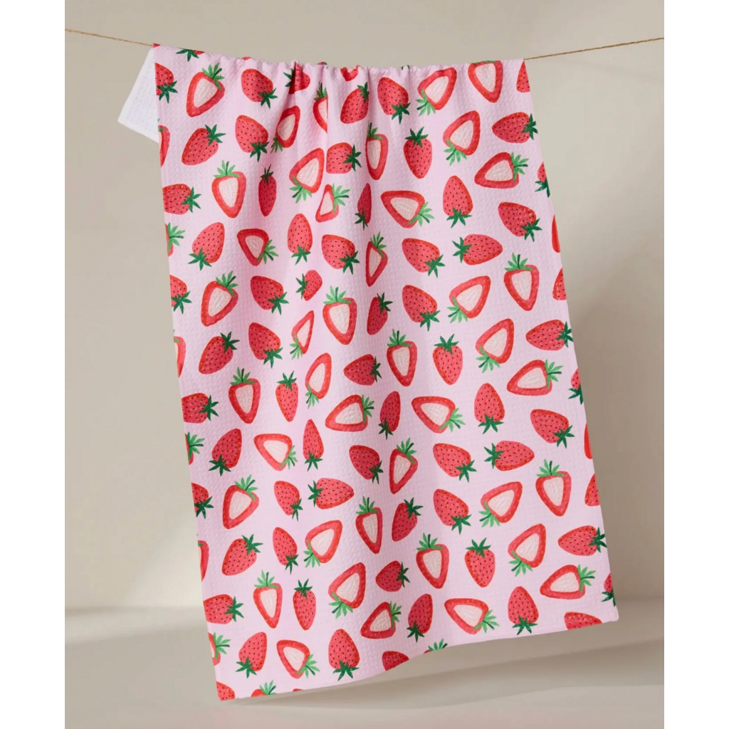 Geometry Sweet Strawberry  Towel