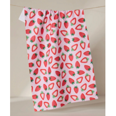 Geometry Sweet Strawberry  Towel