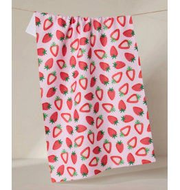 Geometry Sweet Strawberry Towel