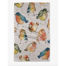 Geometry Tweet Tweet Tea Towel