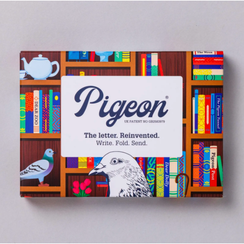 Pigeon Posted Bookstore Pigeon,  Folding Cards - Pack of 6