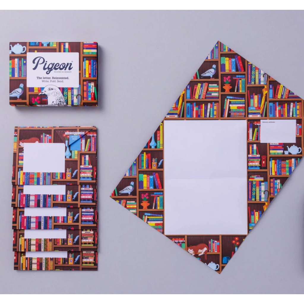 Pigeon Posted Bookstore Pigeon,  Folding Cards - Pack of 6