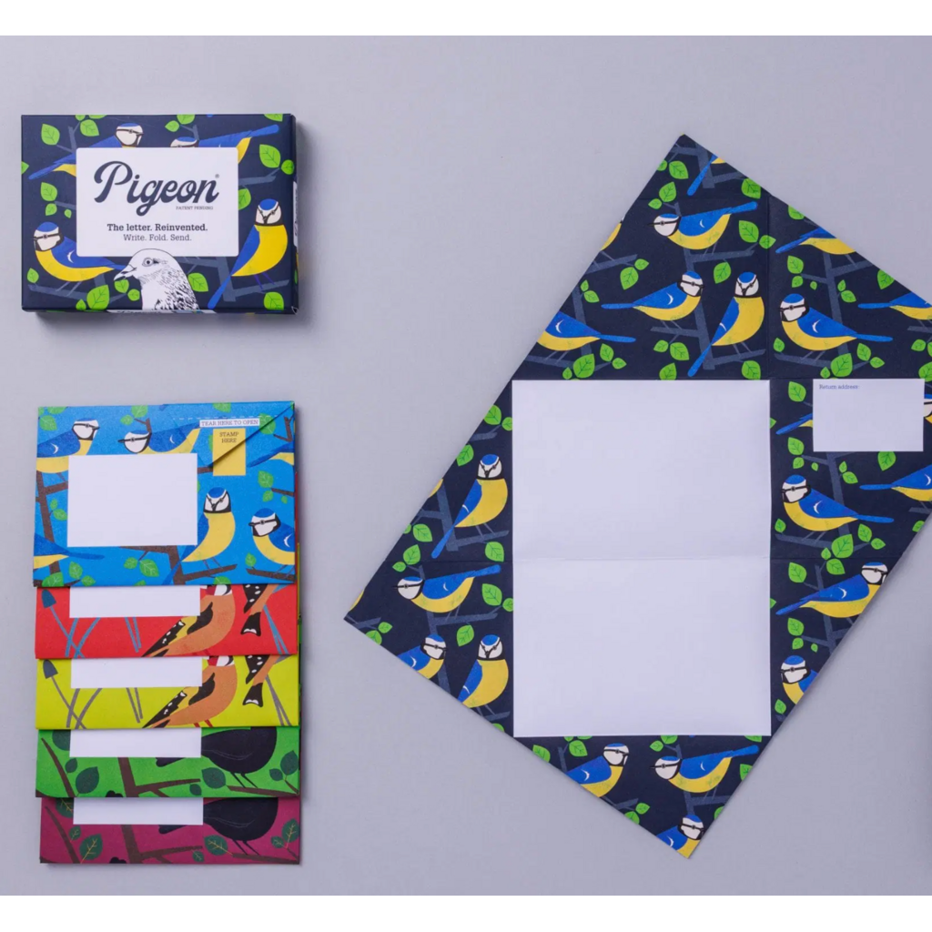 Pigeon Posted Dawn Chorus Pigeon,  Folding Cards - Pack of 6