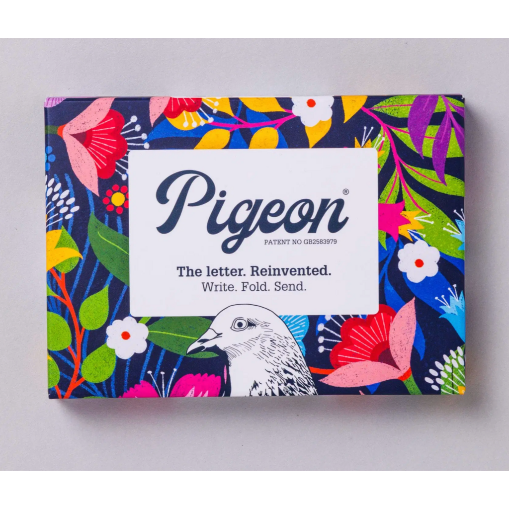 Pigeon Posted Floral Fantasia Pigeon,  Folding Cards - Pack of 6