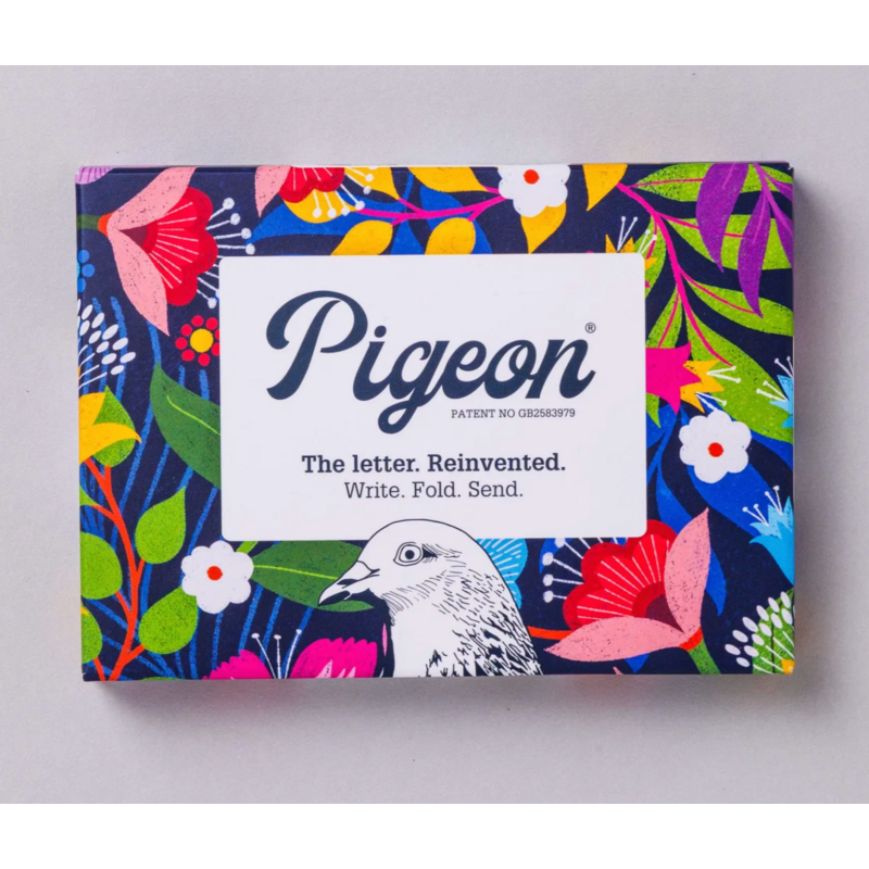 Pigeon Posted Floral Fantasia Pigeon,  Folding Cards - Pack of 6