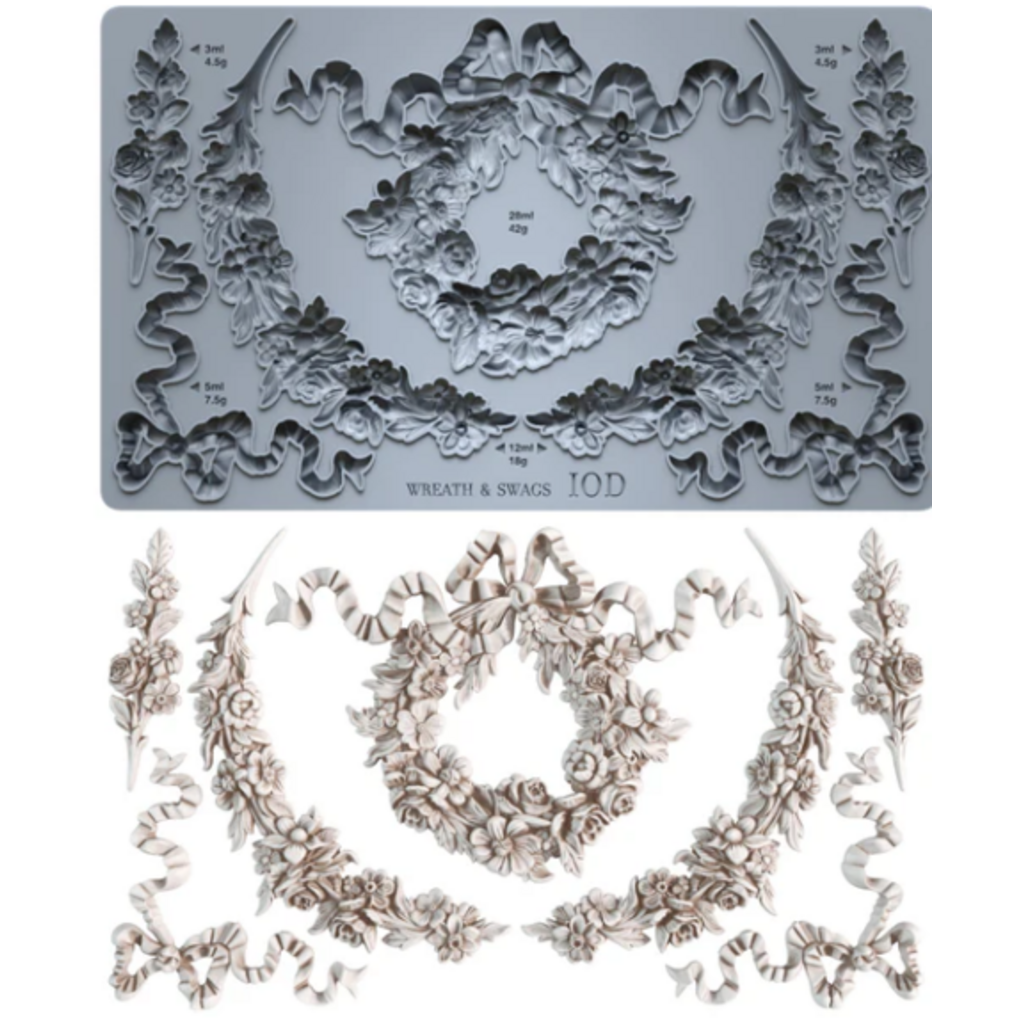 Iron Orchid Designs Wreath & Swags Mould