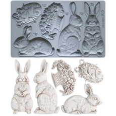 Iron Orchid Designs Les Lapins IOD Mould