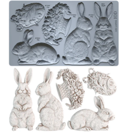 Iron Orchid Designs Les Lapins IOD Mould