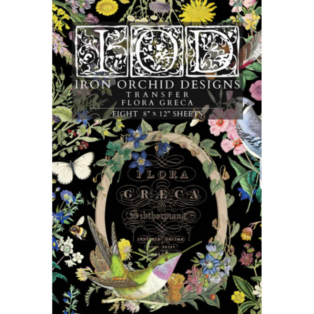 Iron Orchid Designs Flora Greca Transfer