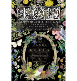 Iron Orchid Designs Flora Greca Transfer