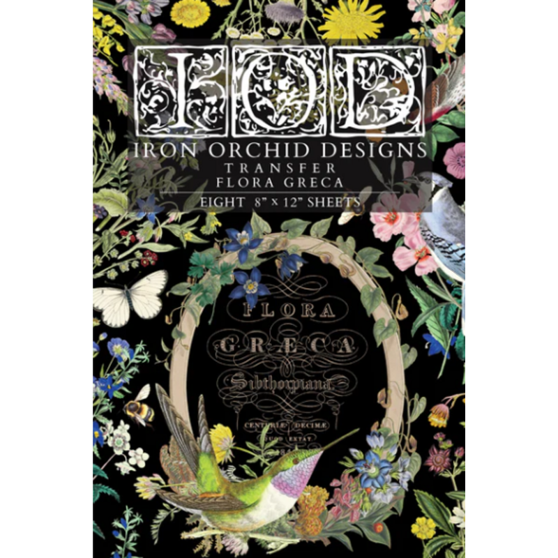 Iron Orchid Designs Flora Greca Transfer