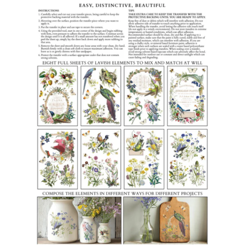 Iron Orchid Designs Flora Greca Transfer