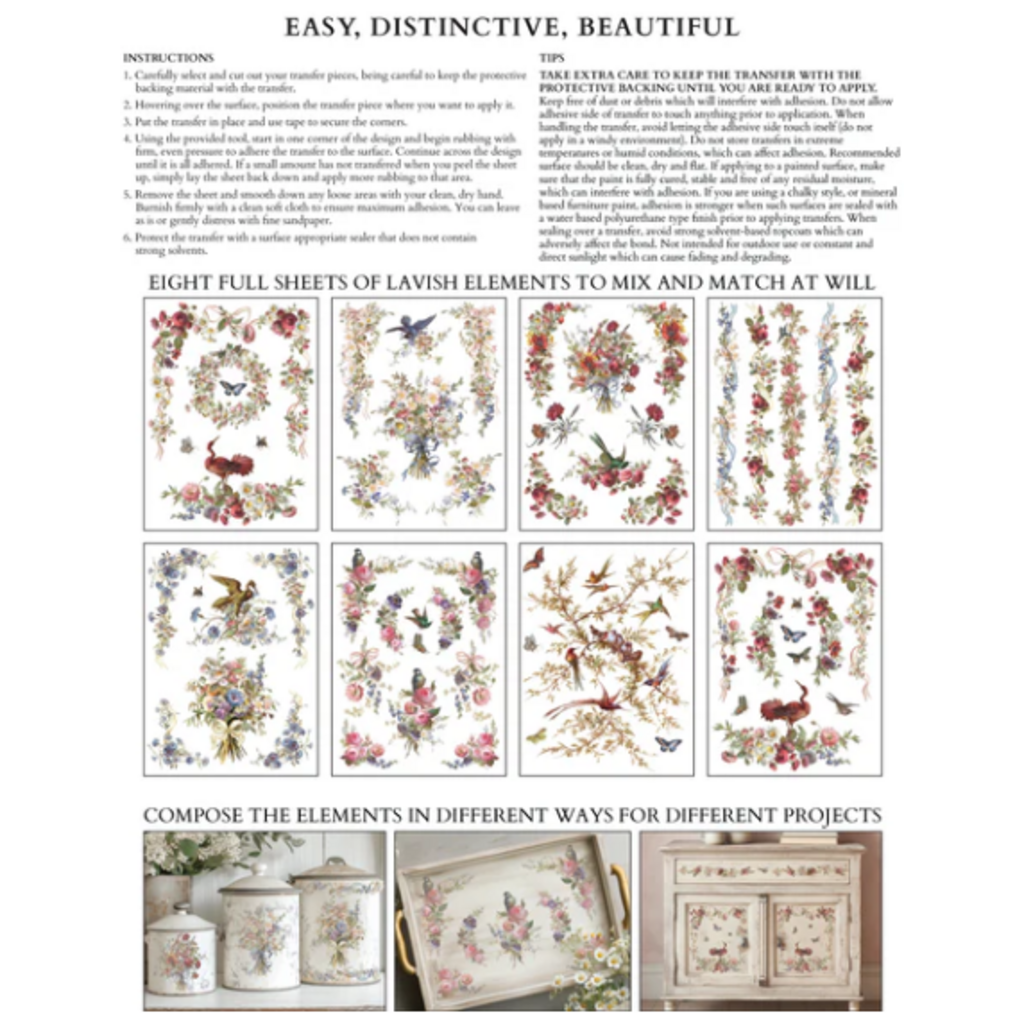 Iron Orchid Designs Madeleine Transfer