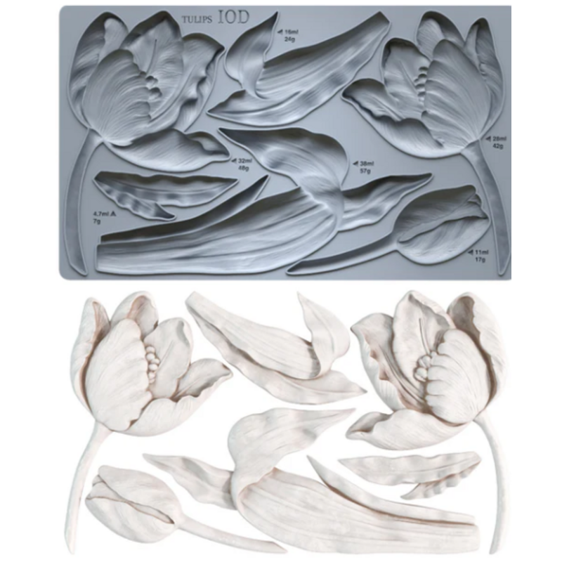 Iron Orchid Designs Tulips Mould