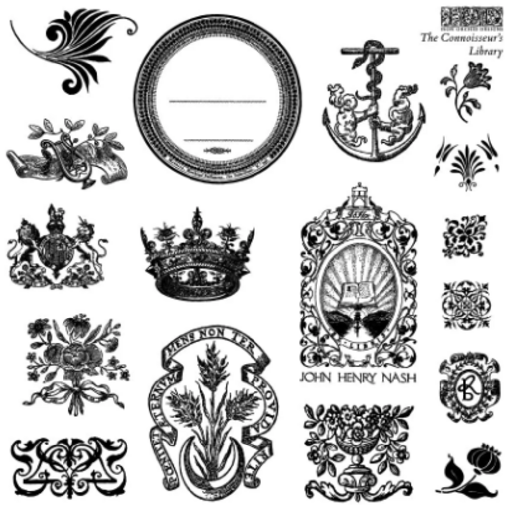 The Connoisseur's Library Labels Stamp