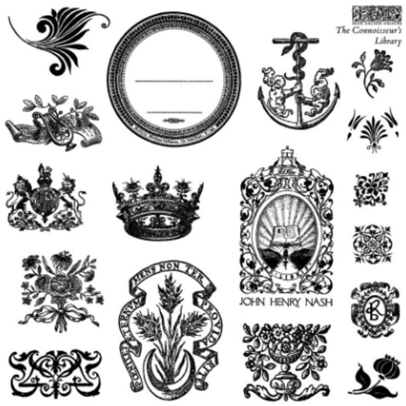 The Connoisseur's Library Labels Stamp