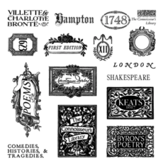 The Connoisseur's Library Labels Stamp