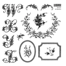 Dessin de Broderie Labels Stamp