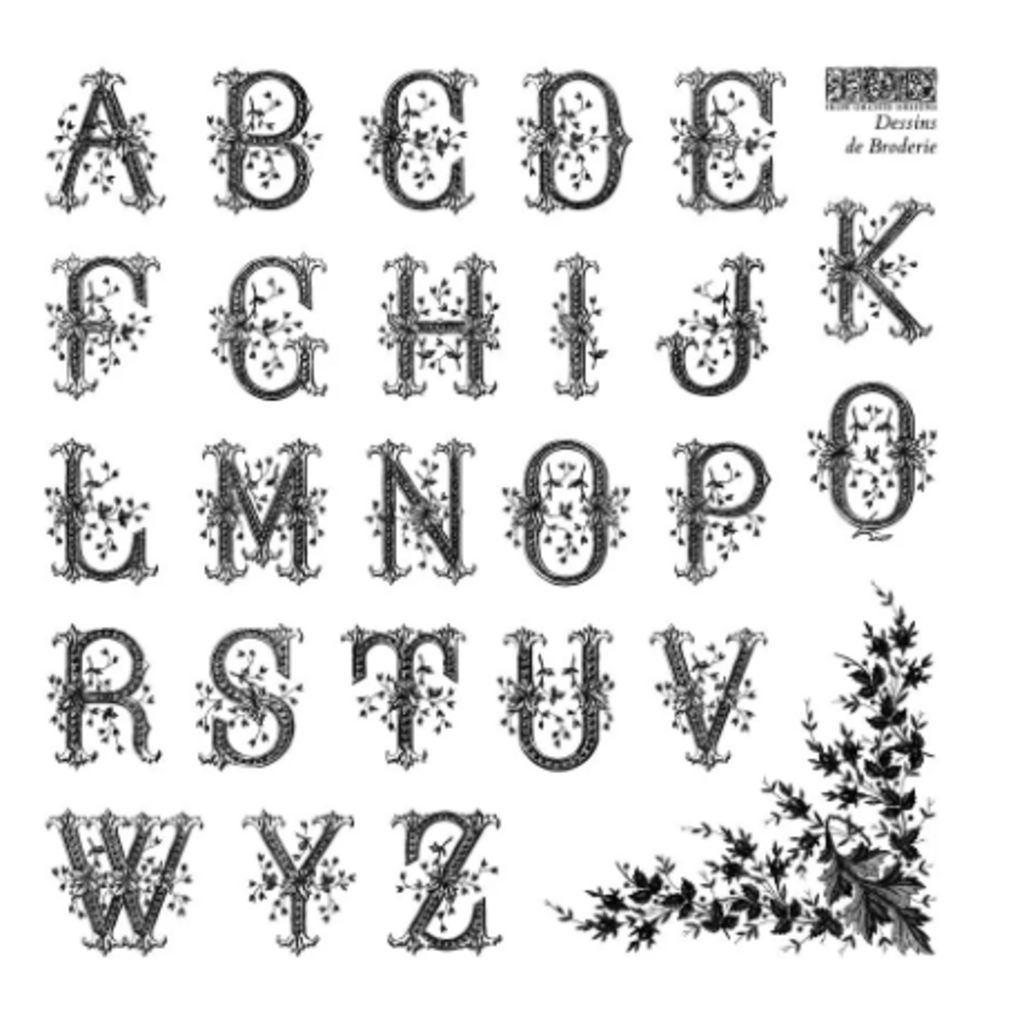 Dessin de Broderie Labels Stamp