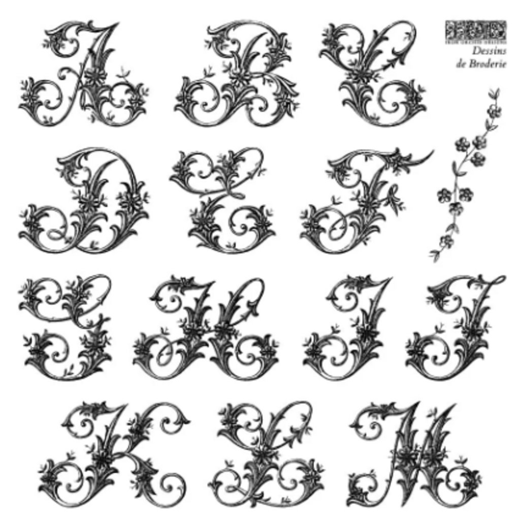 Dessin de Broderie Labels Stamp
