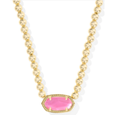 Kendra Scott Elisa Beaded Necklace Gold Azalea Illusion