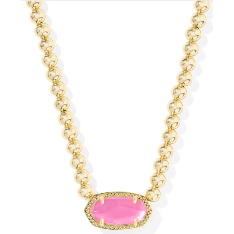Kendra Scott Elisa Beaded Necklace Gold Azalea Illusion