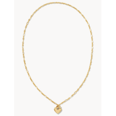 Kendra Scott Heart Padlock Pendant Necklace 18k Gold Vermeil