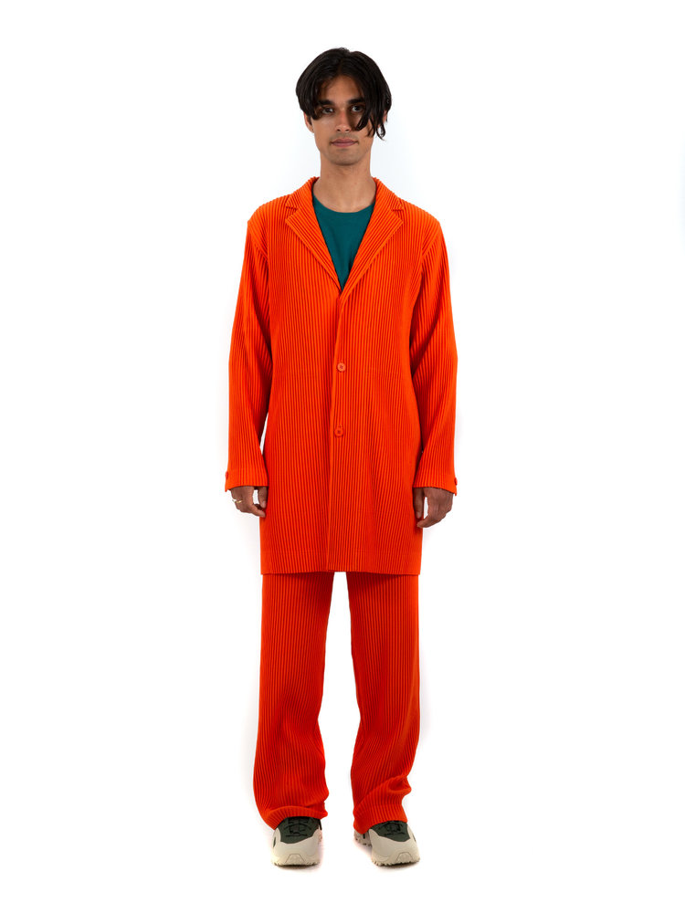 HOMME PLISSÉ ISSEY MIYAKE Italian Orange Tailored Jacket