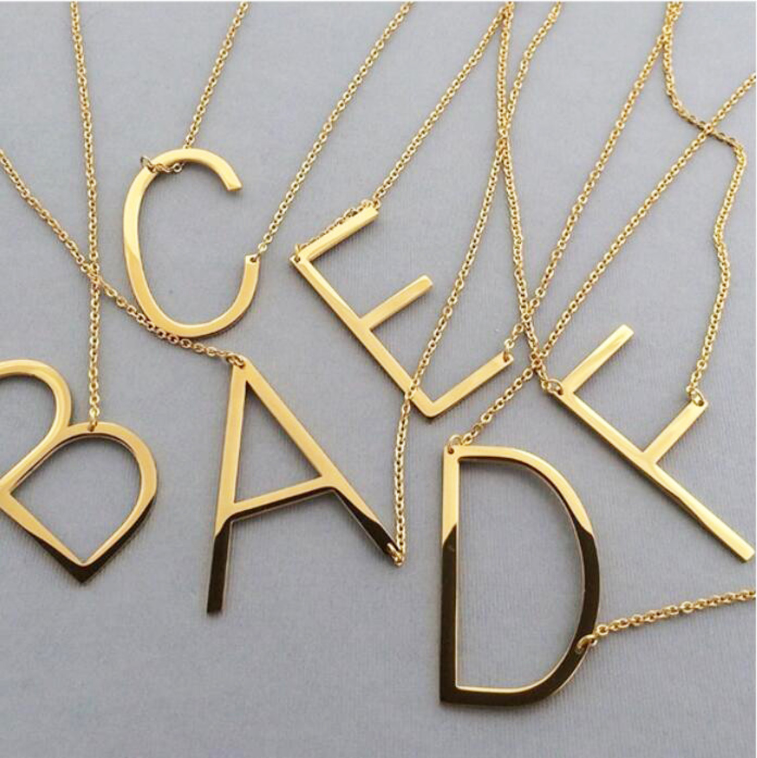 L Initial Necklace - Rags and Riches 