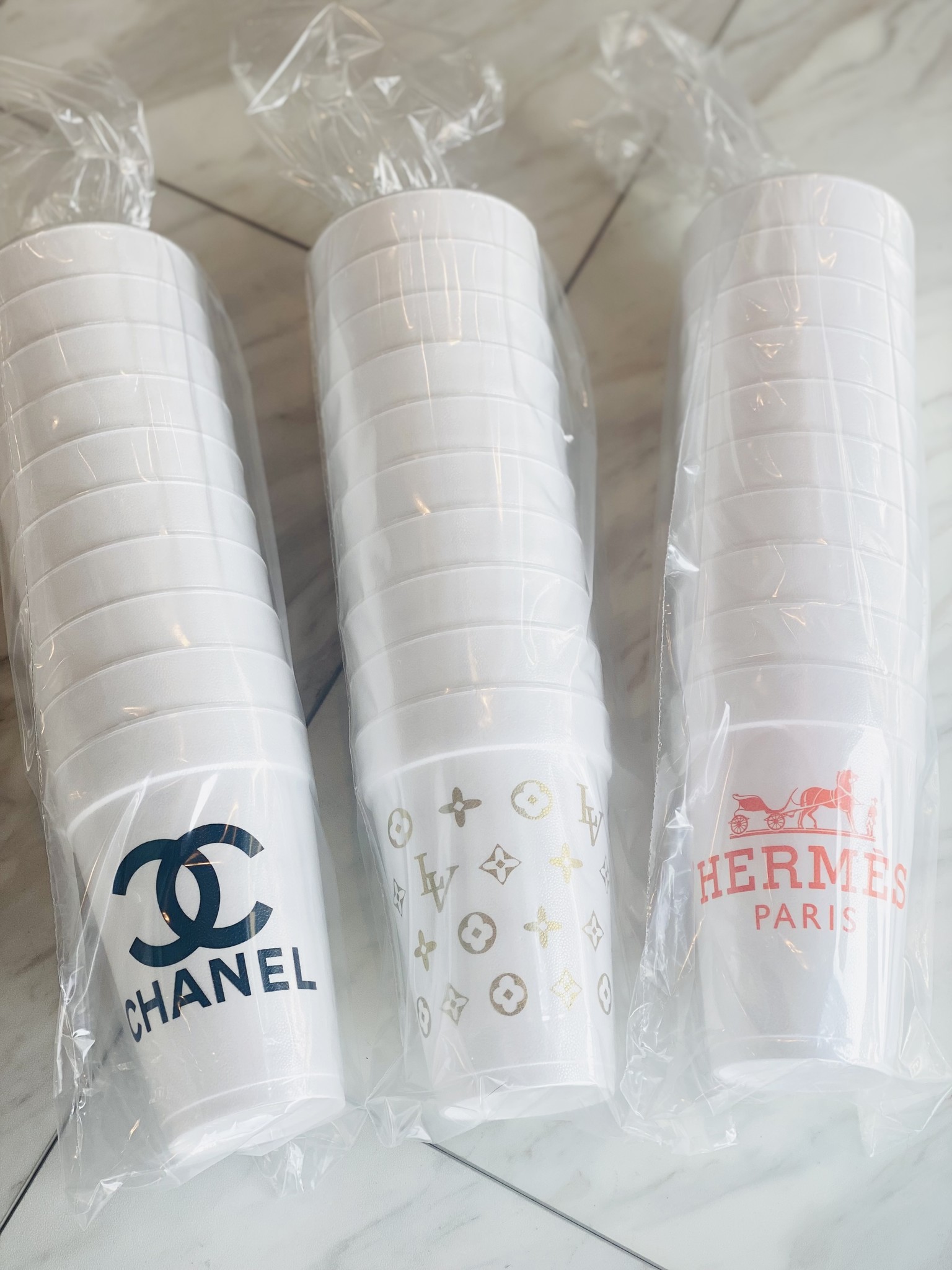 LV 16oz Styrofoam Cups - Rags and Riches Lifestyle Boutique