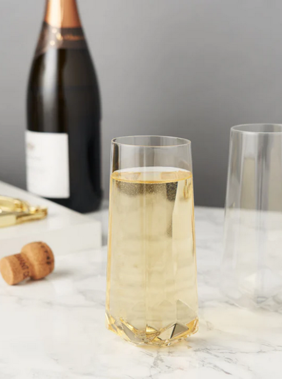 Viski Belmont - Stemless Wine Glasses - Gold