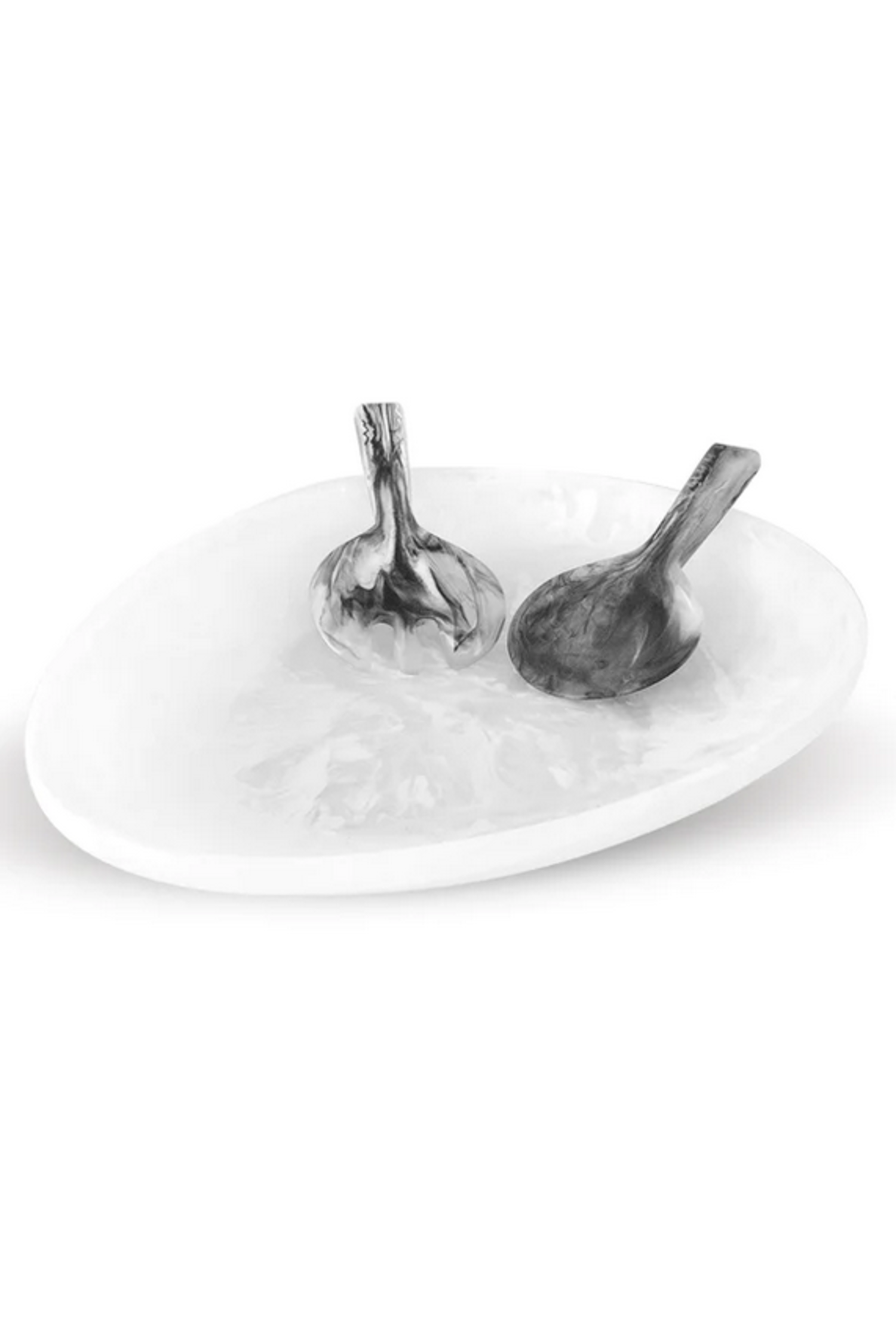 White Swirl Large Plate Stand