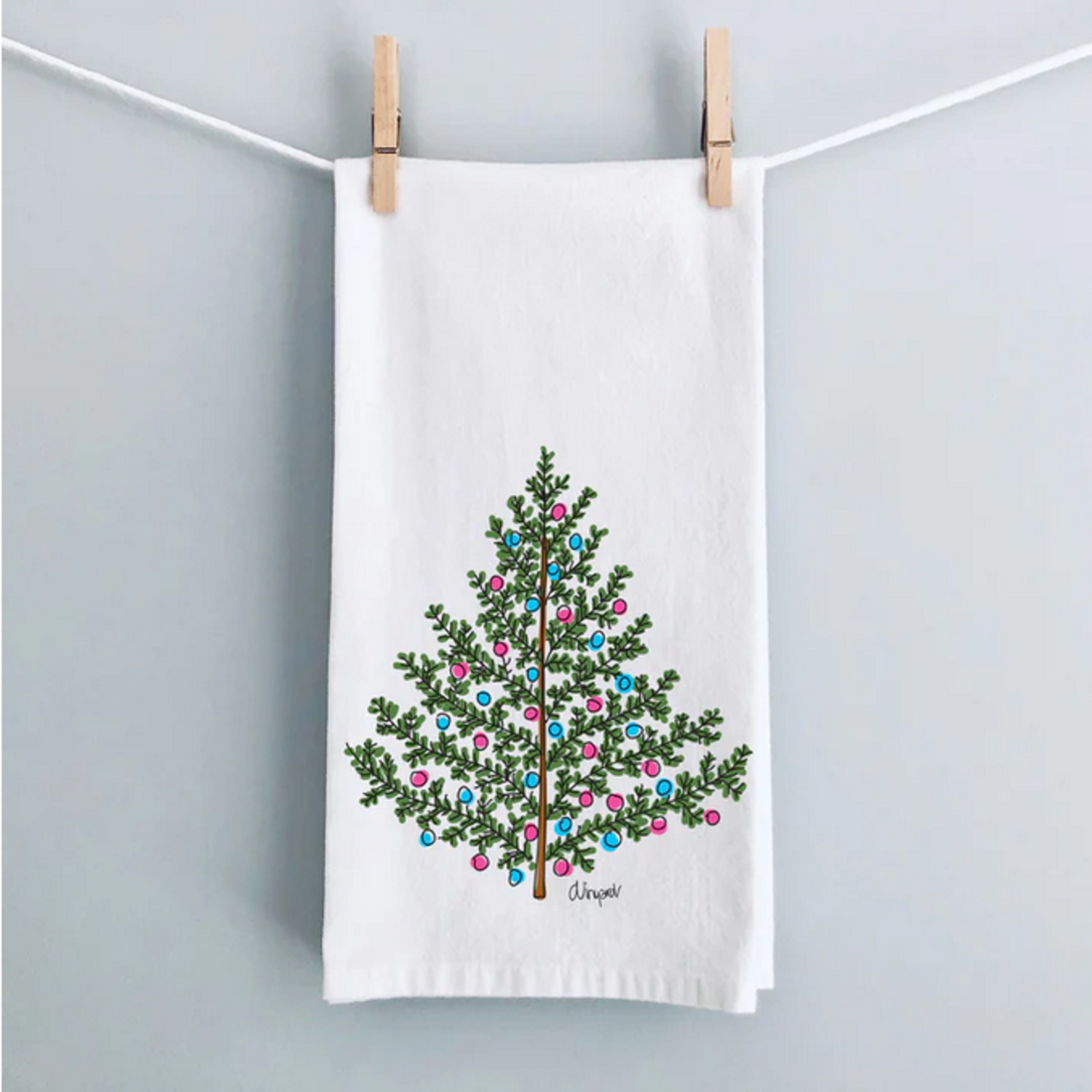 Christmas Tree Dish Towel