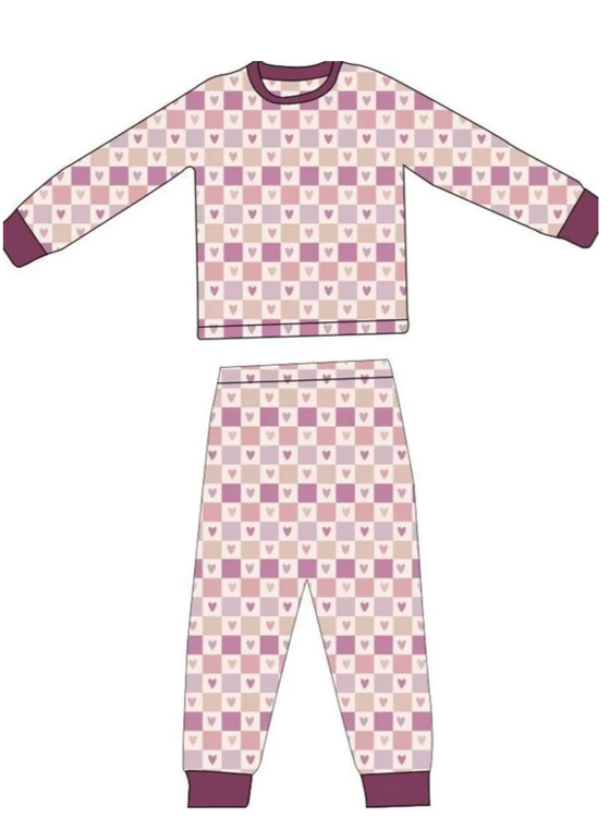 THE HONEY BOWS Pastel Pups Two Piece Bamboo Pajamas - Amber Marie and  Company