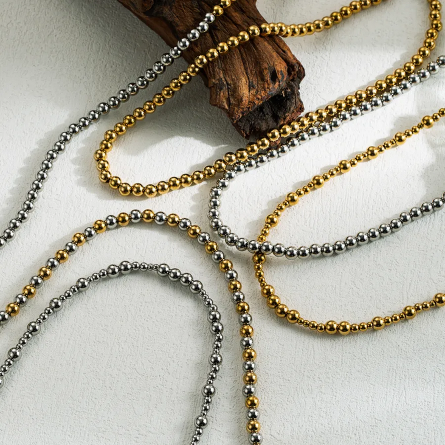Men&Women's Real 18K Gold Filled 2mm wide Italian Round Bead Chain Necklace  X992 | eBay