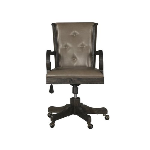 Magnussen Home Bellamy Wood Uph Swivel Chair Magnussen Home Bellamy Wood Uph Swivel Chair
