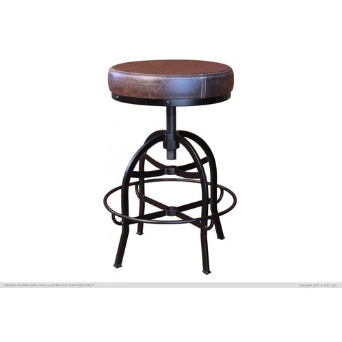 IFD Faux Leather Adjustable Swivel Barstool IFD Faux Leather Adjustable Swivel Barstool