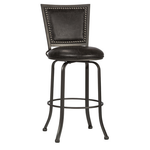 Hillsdale Belle Grove Commercial Grade Swivel Counter Stool - Charcoal Hillsdale Belle Grove Commercial Grade Swivel Counter Stool - Charcoal