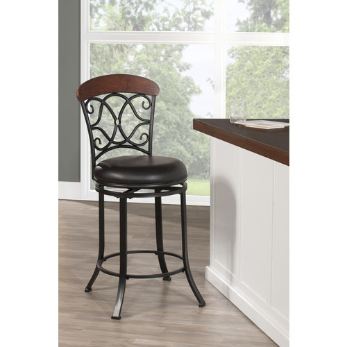 Hillsdale Trevelian Metal Swivel Counter Stool Hillsdale Trevelian Metal Swivel Counter Stool
