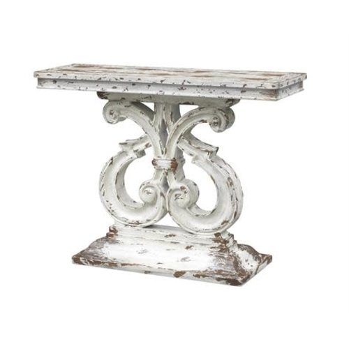 Coast to Coast Distressed White Console Coast to Coast Distressed White Console