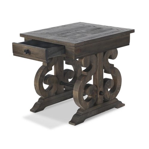 Magnussen Home Bellamy Rectangular End Table (Peppercorn) Magnussen Home Bellamy Rectangular End Table (Peppercorn)