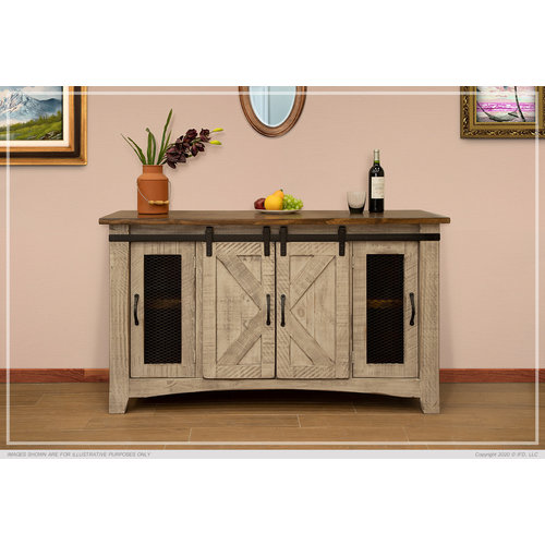 IFD Pueblo Gray 80" TV Stand IFD Pueblo Gray 80" TV Stand