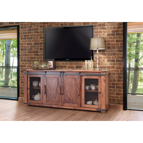 IFD Parota 80” TV Stand w/4 Doors & Shelves IFD Parota 80” TV Stand w/4 Doors & Shelves