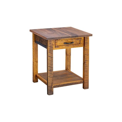 Green Gables Mossy Oak Carver Point 1 Drawer Nightstand with Shelf Natural Bark and Walnut Green Gables Mossy Oak Carver Point 1 Drawer Nightstand with Shelf Natural Bark and Walnut