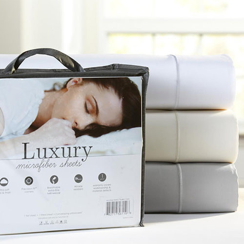 PureCare Luxury Microfiber Queen Sheets (White) PureCare Luxury Microfiber Queen Sheets (White)