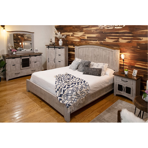 IFD Pueblo Gray King Footboard and Rails IFD Pueblo Gray King Footboard and Rails