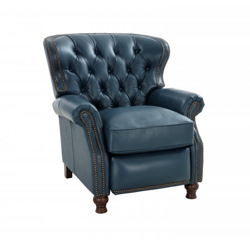Barcalounger Presidential Prestin Yale Blue Pushback Recliner Barcalounger Presidential Prestin Yale Blue Pushback Recliner